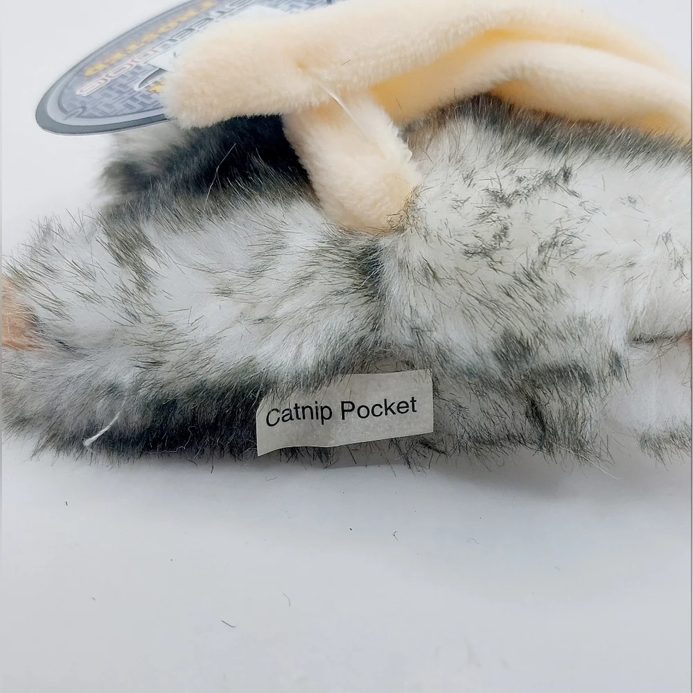 Combo Critter Frosted Rat with Catnip Pocket Realistic‎ Design